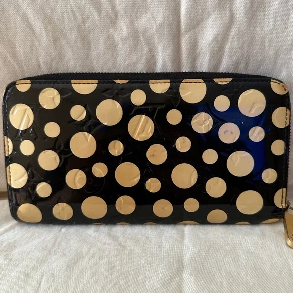 Auth LOUIS VUITTON Vernis Dot Infinity Zippy Wallet Yayoi Kusama Limited… - Picture 1 of 13